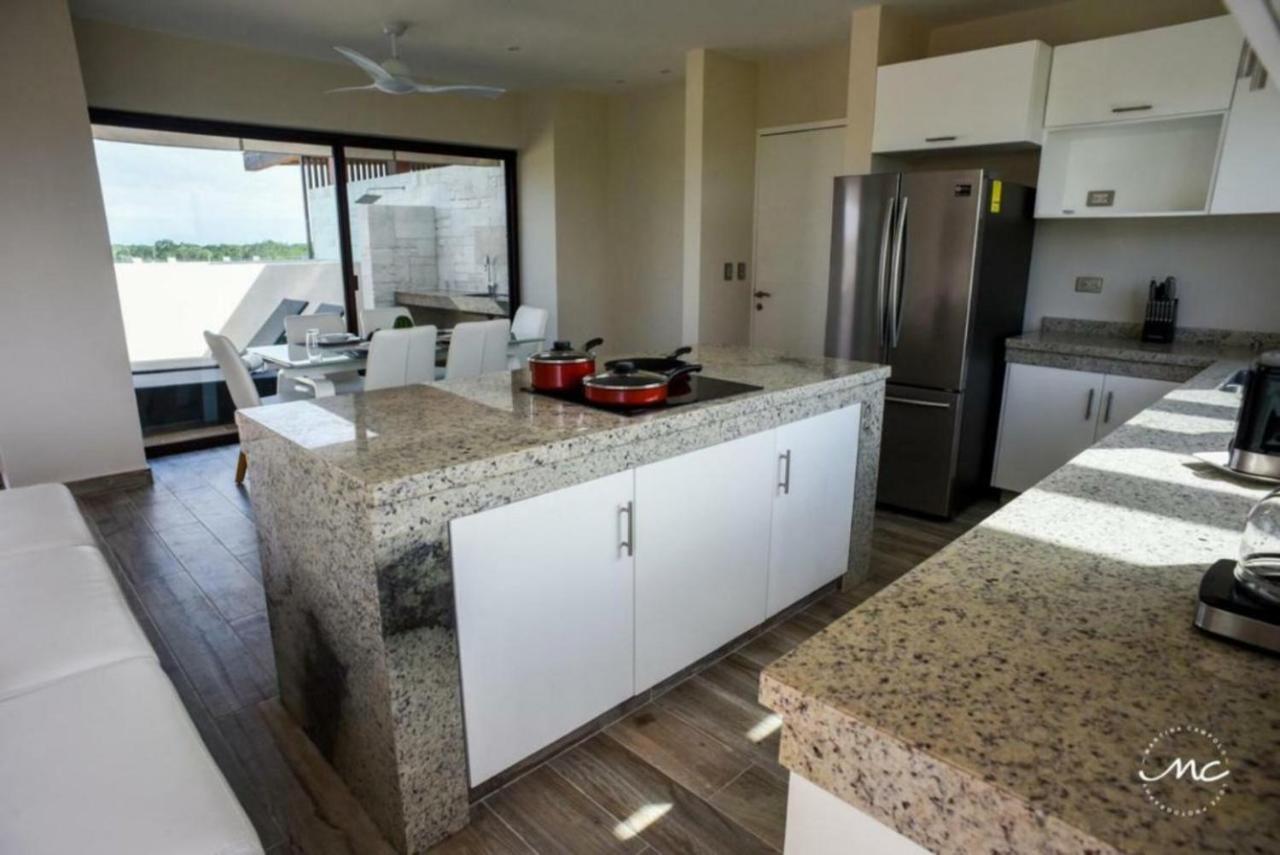 Апартаменты Penthouse Blue Luxury La Veleta Тулум Экстерьер фото