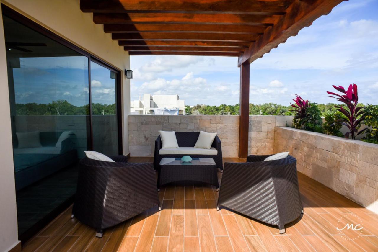 Апартаменты Penthouse Blue Luxury La Veleta Тулум Экстерьер фото