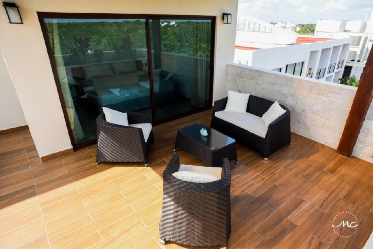 Апартаменты Penthouse Blue Luxury La Veleta Тулум Экстерьер фото